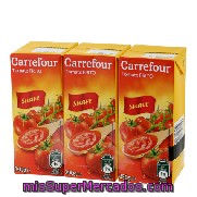Tomate Frito Suave Carrefour Pack 3x390 G.