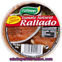 Tomate Natural Rallado Surinver, Bote 230 G