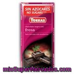 Torras Chocolate Negro Fresa Sin Azúcar75 G