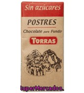Torras Chocolate Postres Sin Azúcar 200g