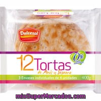 Torta De Anís Dulcesol, 12 Unid., Paquete 400 G