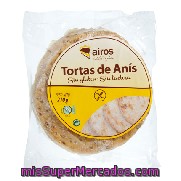 Tortas De Anís Sin Gluten Y Sin Lactosa Airos 210 G.