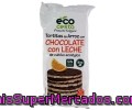 Tortas De Arroza Con Chocolate Con Leche Ecológico Ecocesta 100 Gramos 6 Unidades