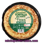 Tortilla De Patata Con Cebolla Carrefour 500 G.