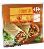 Tortillas De Trigo Natural 'tex Mex' Carrefour 340 G.