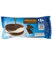 Tortita De Arroz Integral Bañada Con Chocolate Carrefour 130 G.