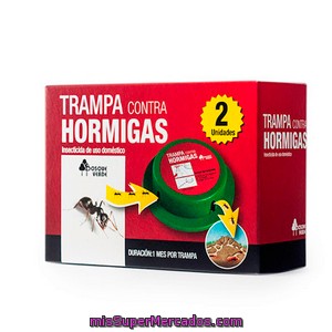 Trampas Cebo Hormigas, Bosque Verde, Caja 2 U