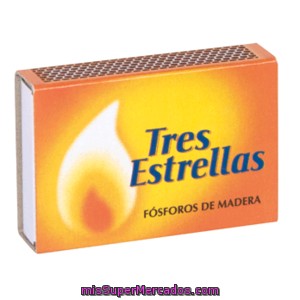 Tres Estrellas Cerillas Fumador 10 Packs 40 Uds