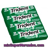 Trident Chicle Clorofila Pack 4