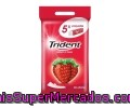 Trident Chicle Láminas Sabor Fresa Paquete 5 Uds