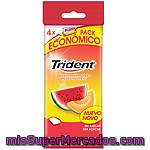 Trident Chicle Melón Y Sandia Pack 4