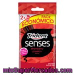 Trident Chicle Senses Fresa Pack 2