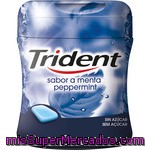 Trident Chicles De Menta Fresca Sin Azúcar 60 Unidades Envase 87 G