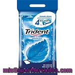 Trident Fresh Chicles De Menta Sin Azúcar Pack 4 Envase 10 Unidades