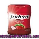 Trident Fruit Chicle Grageas Sabor Fresa Sin Azúcar Box 70 Gr