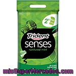 Trident Senses Hierbabuena Chicles Sin Azúcar Pack 2 Envase 14 Unidades