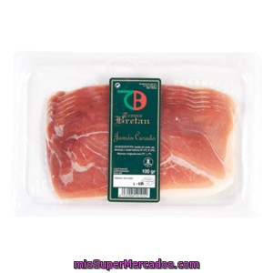 Tronco Bretan Jamón Curado Lonchas Lonchas Sobre 100 G