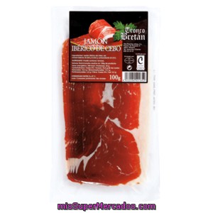 Tronco Bretan Jamón Ibérico Cebo Lonchas Sobre 100 Gr