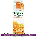 Tropicana Pure Premium Zumo De Multifrutas De Naranaja, Mandarian, Uva Blanca Y Plátano Envase 1 L