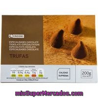 Trufas De Chocolate Eroski, Caja 200 G