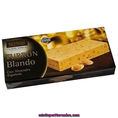 Turron Blando *navidad*, Hacendado, Pastilla 300 G