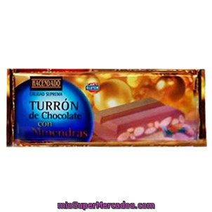 Turron Chocolate Con Almendra *navidad*, Hacendado, Pastilla 300 G