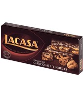 Turrón De Praliné De Chocolate Y Nueces Lacasa 250 G.