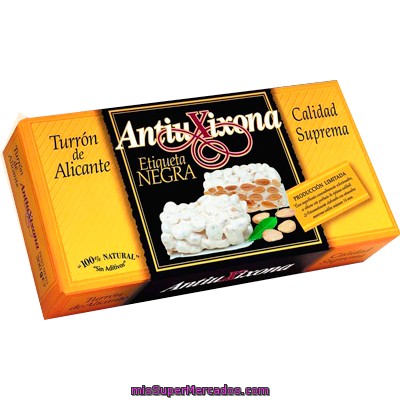 Turron Duro Alicante *navidad*, Antiu Xixona, Pastilla 200 G