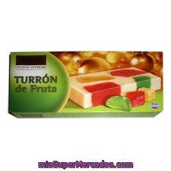 Turron Fruta *navidad*, Hacendado, Pastilla 300 G