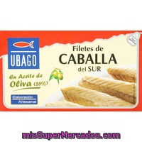 Ubago Filetes De Caballa Del Sur En Aceite De Oliva Lata 85 G Neto Escurrido