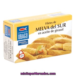 Ubago Melva En Aceite Vegetal Lata 85 Grs