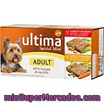 Ultima Adult Special Mini Para Perro Adulto Surtido De Carne Con Verduras Y Legumbres Pack 4 Tarrina 150 G