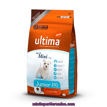 Ultima Alimento Para Perros Mini Junior Bolsa 1,5 Kg