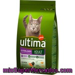 Ultima Gatos Esterilizados Con Salmón Y Cebada Bolsa 1,5 G