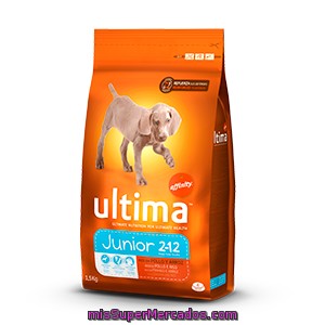 Ultima Junior Alimento Rico En Pollo Y Arroz Para Perros Bolsa 1,5 Kg