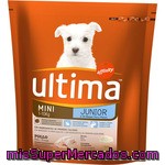 Ultima Mini Alimento Para Cachorros De Raza Mini Con Pollo Y Arroz Paquete 800 G