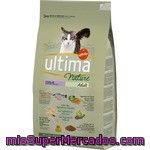 Ultima Nature Adult Alimento Completo Para Gatos Adultos Elaborado Con Ingredientes Naturales Y Salmón Fresco Paquete 1,250 Kg