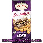 Valor Chocolate Con Leche Y Almencdras Sin Lactosa 150g