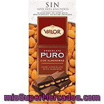 Valor Chocolate Puro Almendras S/azucar Tableta 150 Gr