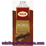 Valor Chocolate Puro Sin Azúcar 125g