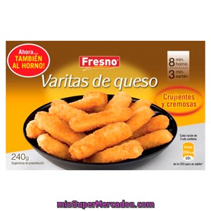 Varitas Queso Congelado, Fresno, Paquete 300 G