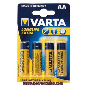 Varta Pilas Long Life Lr6-aa Pack 4 Uds