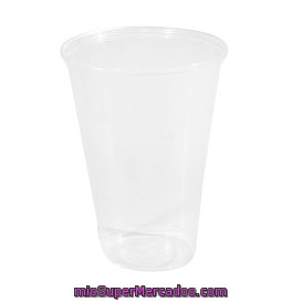 Vaso Desechable Plastico Agua 230 Cc Transparente, Bosque Verde, Paquete 25 U