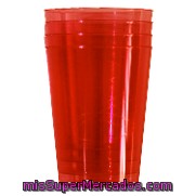 Vasos Rojo 300 Cc Carrefour Home 6ud