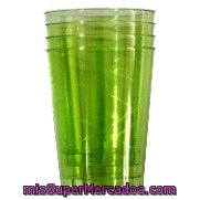 Vasos Verde 300 Cc Carrefour Home 6ud