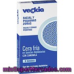 Veckia Cera Fría Facial En Bandas Depilatorias Con Camomila Caja 6 Unidades