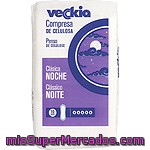 Veckia Compresa De Celulosa Clasica Noche Bolsa 10 Unidades