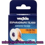 Veckia Esparadrapo Tejido Color Piel 5 M X 2,5 Cm Caja 1 Unidad