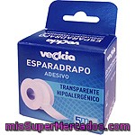 Veckia Esparadrapo Transparente Hipoelergénico 5 M X 2,5 Cm Caja 1 Unidad
