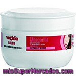 Veckia Mascarilla Color Con Extracto De Mandarina Y Papaya Para Cabello Teñido Y Con Mechas Tarro 300 Ml Repara Y Nutre